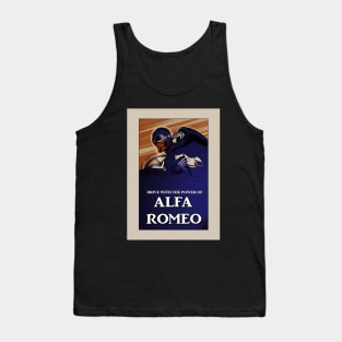 Alfa Romeo Vintage Poster Solid Design Tank Top